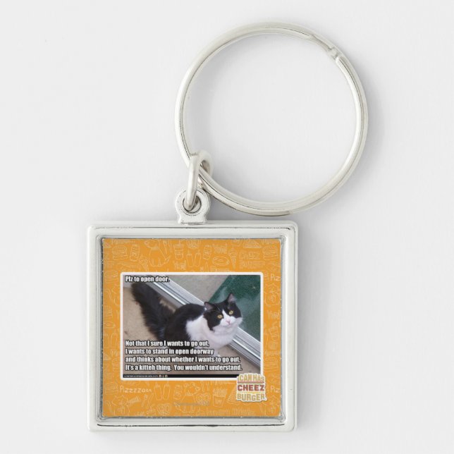 Llavero PLZ a la puerta abierta (Frente)