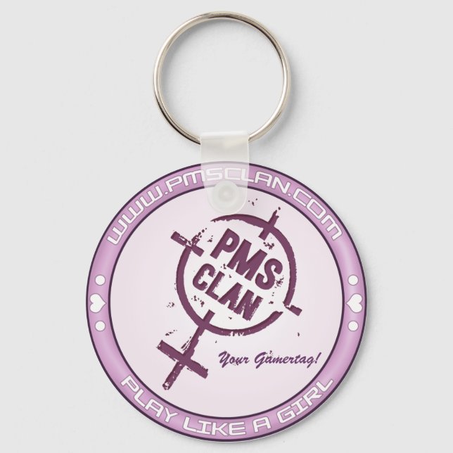 Llavero PMS Keychain - Purple Logo 2 (Anverso)