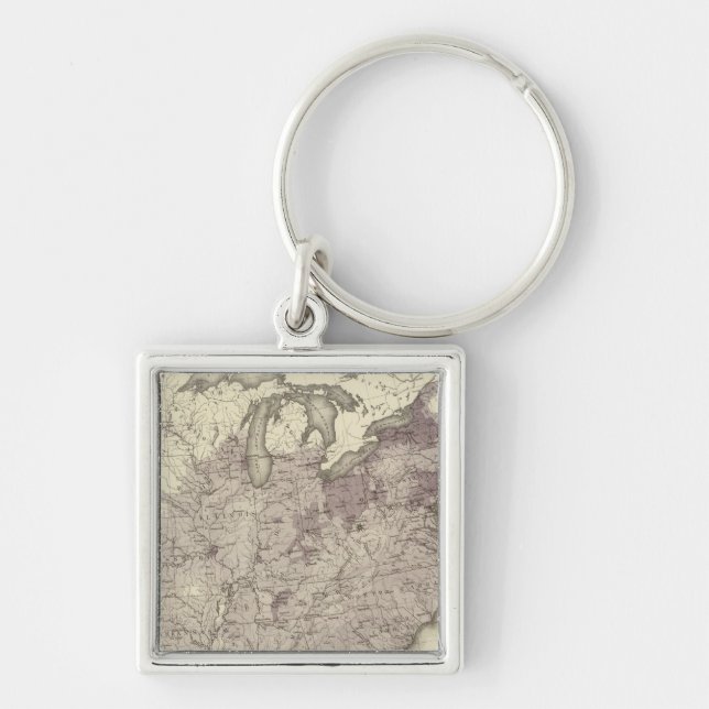 Llavero Población de EE.UU. 1850 (Frente)