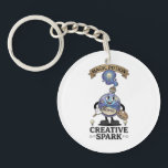 Llavero Poción Mágica Chispa Creativa Mascota Artista Retr<br><div class="desc">Impulsa tu imaginación con la poción mágica "Chispa Creativa" de la colección oficial de la marca Botto. Esta mascota de estilo vintage de los años 30 es la compañera perfecta para artistas y diseñadores. ¡Un regalo único para cualquiera que busque añadir un toque de inspiración retro a su estudio creativo!...</div>