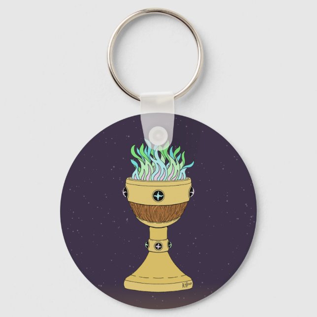 Llavero Poción mágica en combinación de Mazer y cáliz (Anverso)