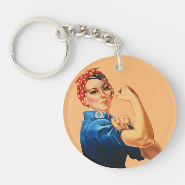 Llavero Podemos lograrlo, Rosie the Riveter Women Power (Frente)