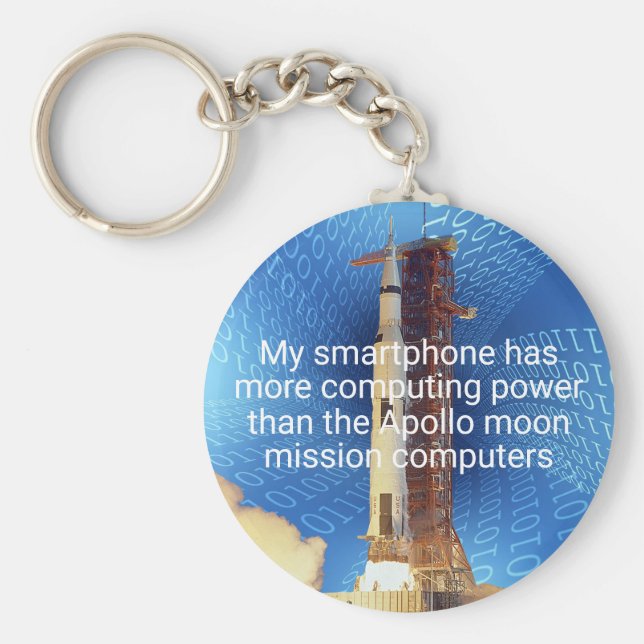 Llavero Poder informático Apolo 11 (Frente)