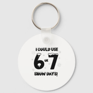 Llavero Podría usar 6 7 días de nieve divertidos días neva