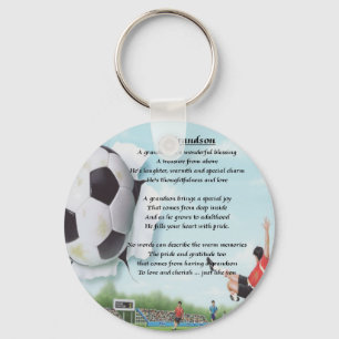 Llavero Poema   del nieto del fútbol