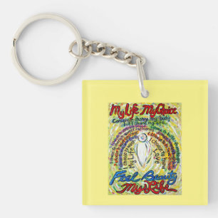 Llavero Poema sobre el cáncer: cadenas clave Angel Pendant