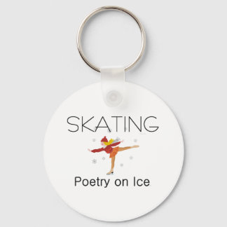 Llavero Poesía de patinaje sobre hielo