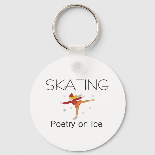 Llavero Poesía de patinaje sobre hielo (Anverso)