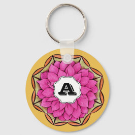 Llavero POINSETTIA MODERNO en MAGENTA