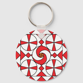 Llavero Points and Swirls Keychain