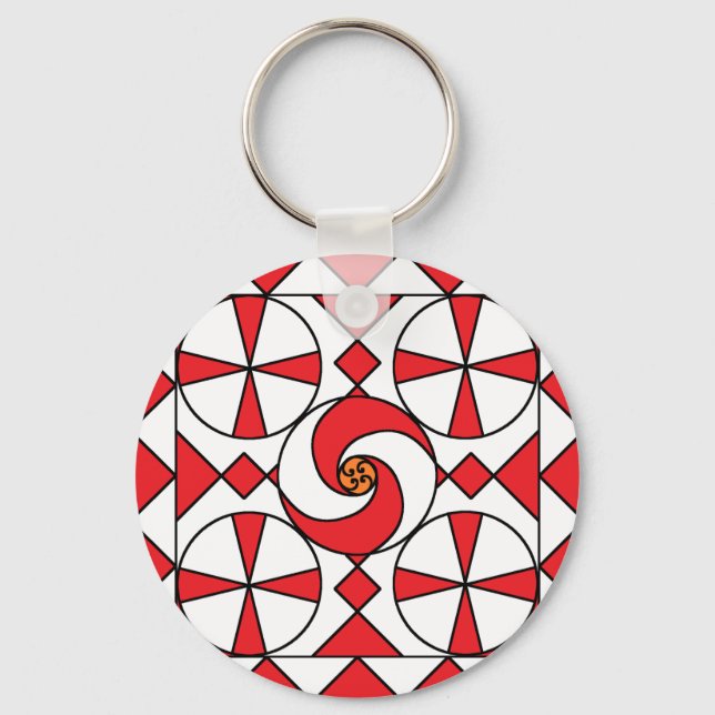 Llavero Points and Swirls Keychain (Anverso)