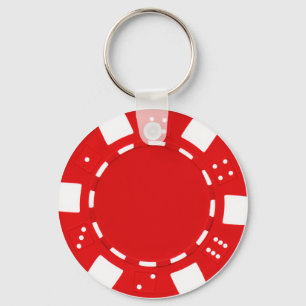 Llavero poker chip red