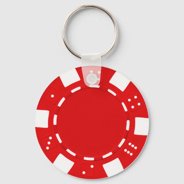 Llavero poker chip red (Anverso)