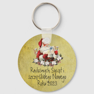 Llavero Poland Gift Wesołych Świąt Merry Christmas Polish
