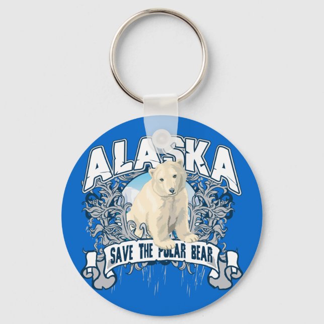 Llavero Polar Bear Alaska (Anverso)