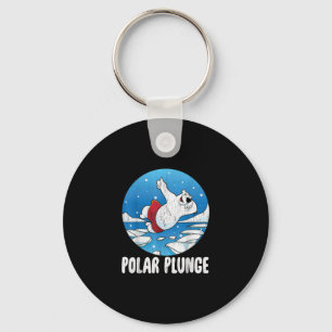 Llavero Polar Plunge Ice Jump Polar Bear Winter Swim