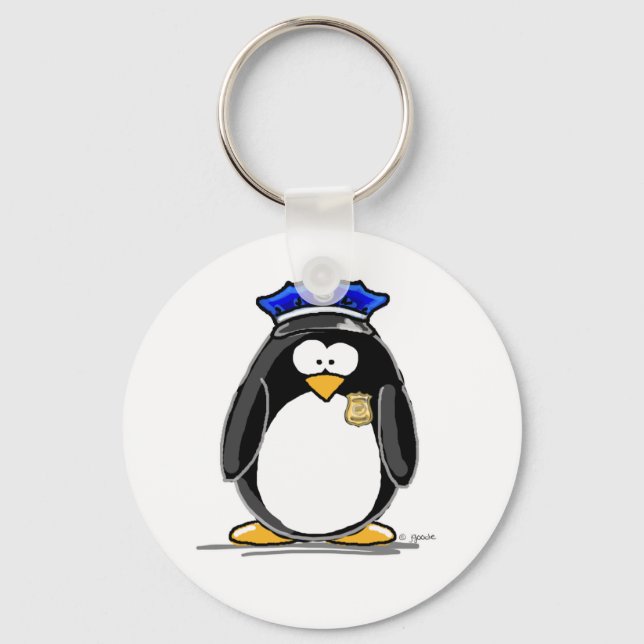 Llavero Policía de Penguin (Anverso)