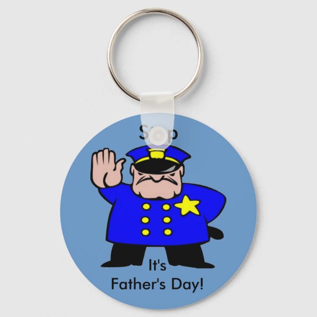 Llavero Policía - Día del Padre (Anverso)