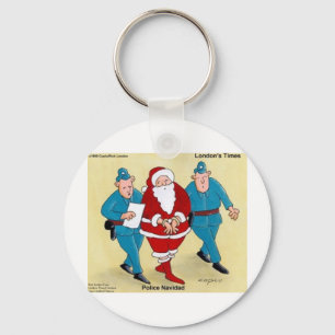 Llavero Policía Navidad Regalos y Tarjetas Divertidas de N