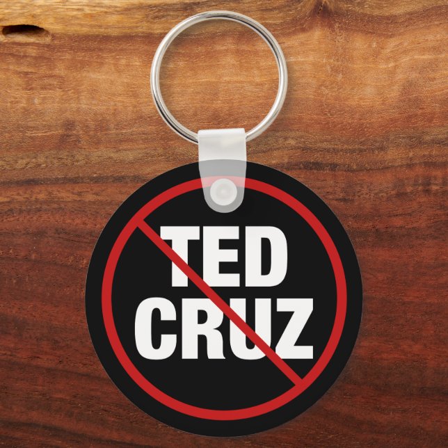 Llavero Política anti Ted Cruz Texas-demócrata (Anverso)