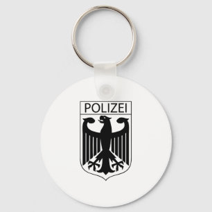 Llavero POLIZEI - Regalos alemanes del símbolo de la