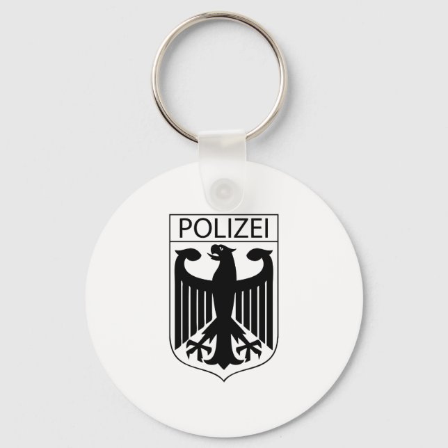 Llavero POLIZEI - Regalos de símbolos de la policía aleman (Anverso)