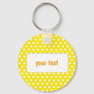 Llavero Polkadot amarillo