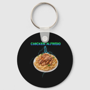 Llavero Pollo Alfredo Meme Bootleg Estilo Rap 90s Vintage