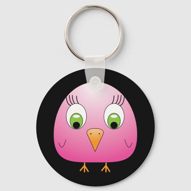 Llavero pollo B Rosa (Anverso)
