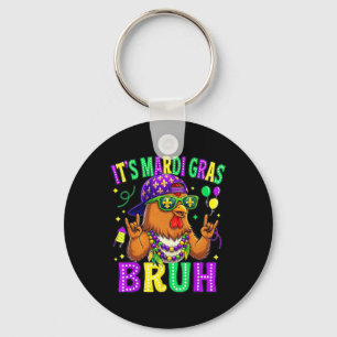 Llavero Pollo Bruh Mardi Gras Niños Niñas Carnaval P