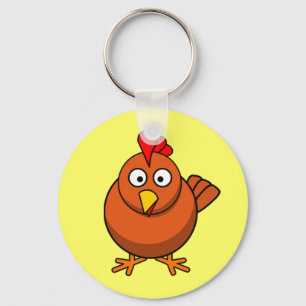 Llavero Pollo de la gallina del dibujo animado