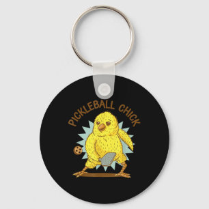 Llavero Pollo De Pickleball Chick Funny Cita Pollo Con Gál