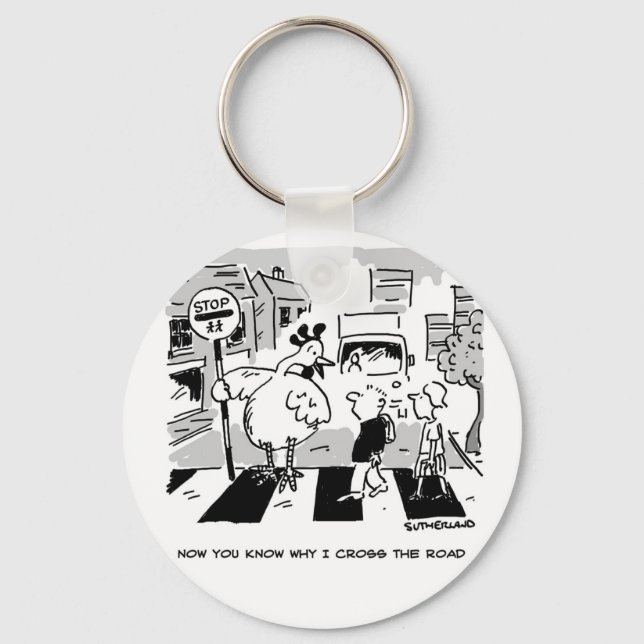 Llavero Pollo en una escuela que cruza la Patrulla. Divert (Anverso)