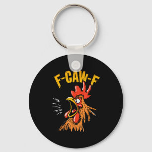 Llavero Pollo F-caw-f Antiguo Pollo Divertido F-caw-f Gall