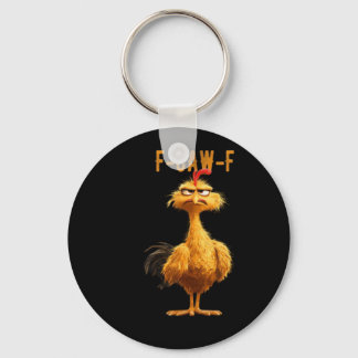 Llavero Pollo F-Caw-F Clásico Estilo Retro
