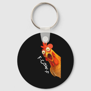 Llavero Pollo F-Caw-F divertido F-Caw-F Pollo Casual Creat