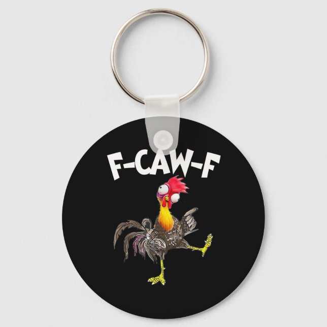Llavero Pollo F-Caw-F divertido FCAWF Pollo (Anverso)