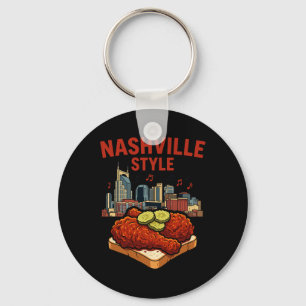 Llavero Pollo Frito Picante Al Estilo De Nashville Y Music