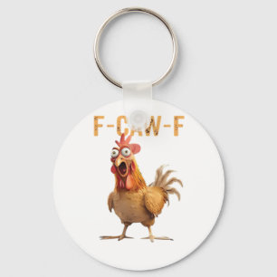 Llavero Pollo Gritón Divertido Humor F Caw F