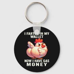 Llavero Pollo - Me Pedí en Mi Cartera Ahora Tengo Dinero p