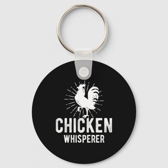 Llavero Pollo Whisperer Funny Farm Chicken Face Farming (Anverso)