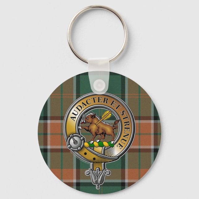 Llavero Pollock Tartan & Badge (Anverso)