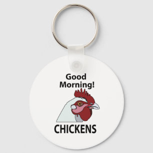 Llavero Pollos buenos días pollo gracioso
