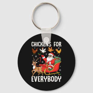 Llavero Pollos para todos Santa Granjero de Pollos Comfor
