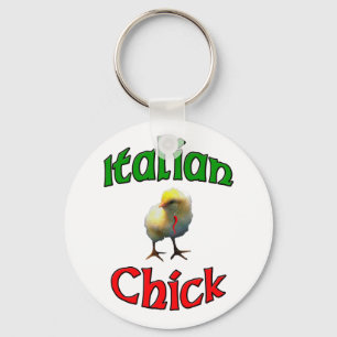 Llavero Polluelo italiano con el cuerno