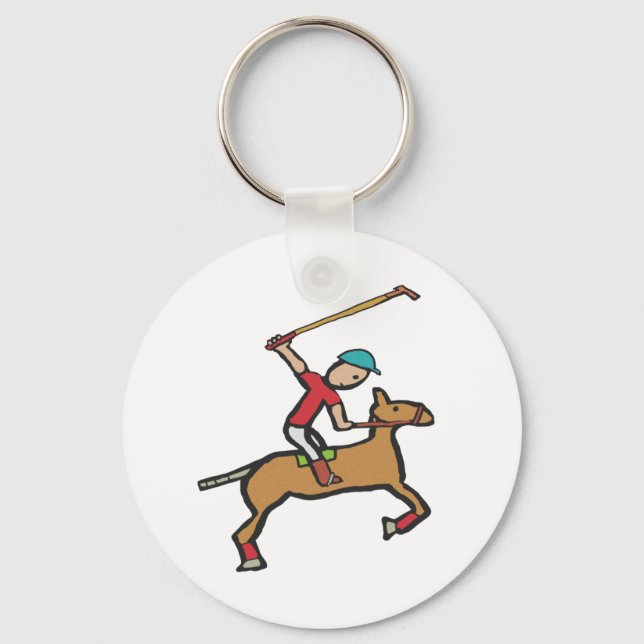 Llavero Polo Playing Horse and Rider (Anverso)