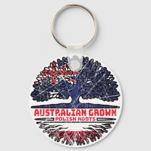 Llavero Polonia Bandera de raíces polacas australianas de 