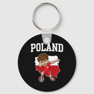Llavero Polonia Fútbol Dabbing Footbyll Polska Niños Polac