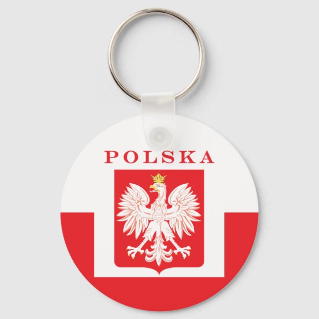 Llavero Polska Eagle Red Shield (Anverso)