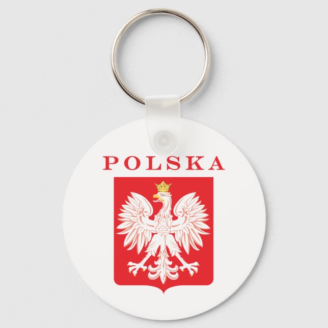 Llavero Polska Eagle Red Shield (Anverso)